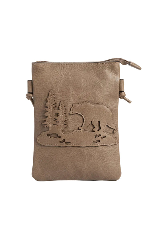 Black Bear Laser Cut Crossbody
