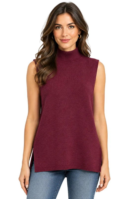 High Neck Sweater Vest