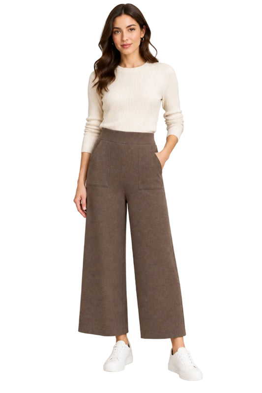 Wide Leg Sweater Pants