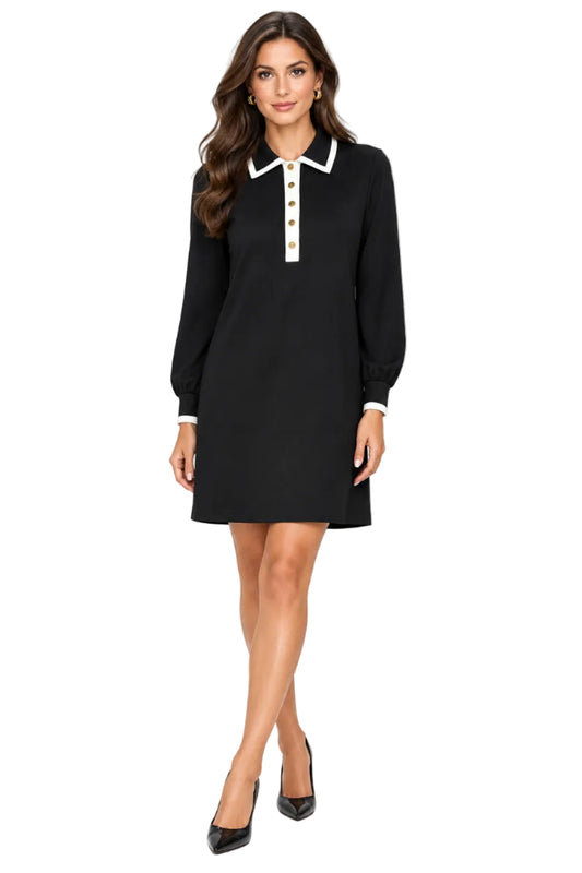 L/S Dress with Front Buttons