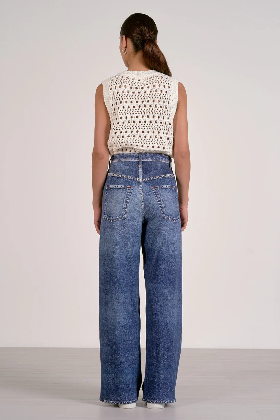 Elastic Waistband Jeans