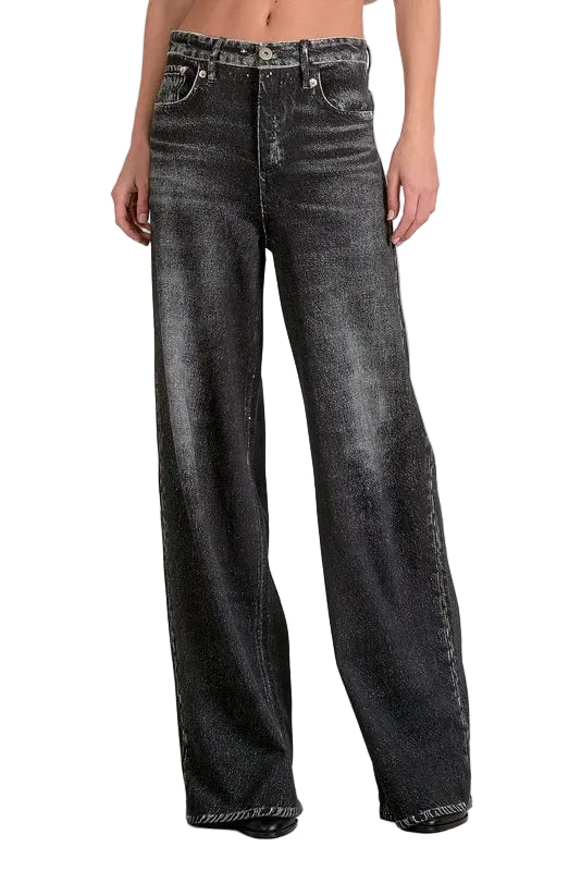 Elastic Waistband Jeans