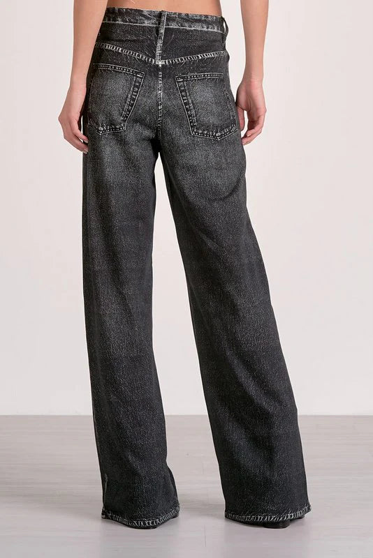 Elastic Waistband Jeans