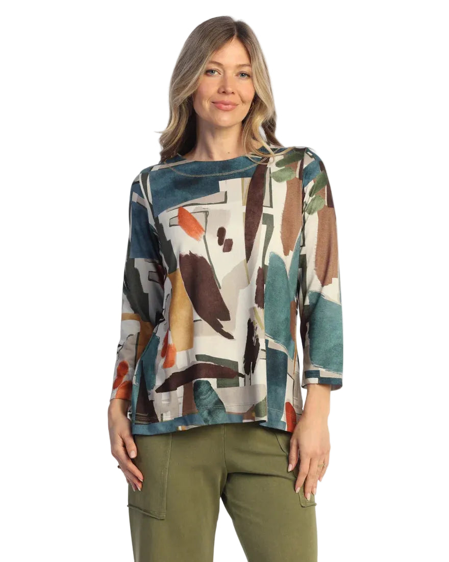 Printed Hacci Top - Expression