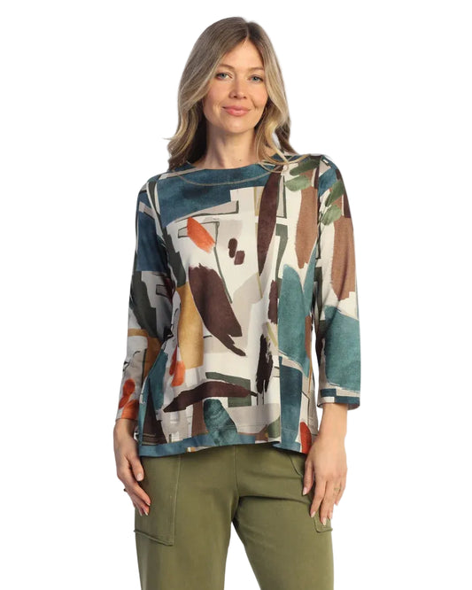 Printed Hacci Top - Expression