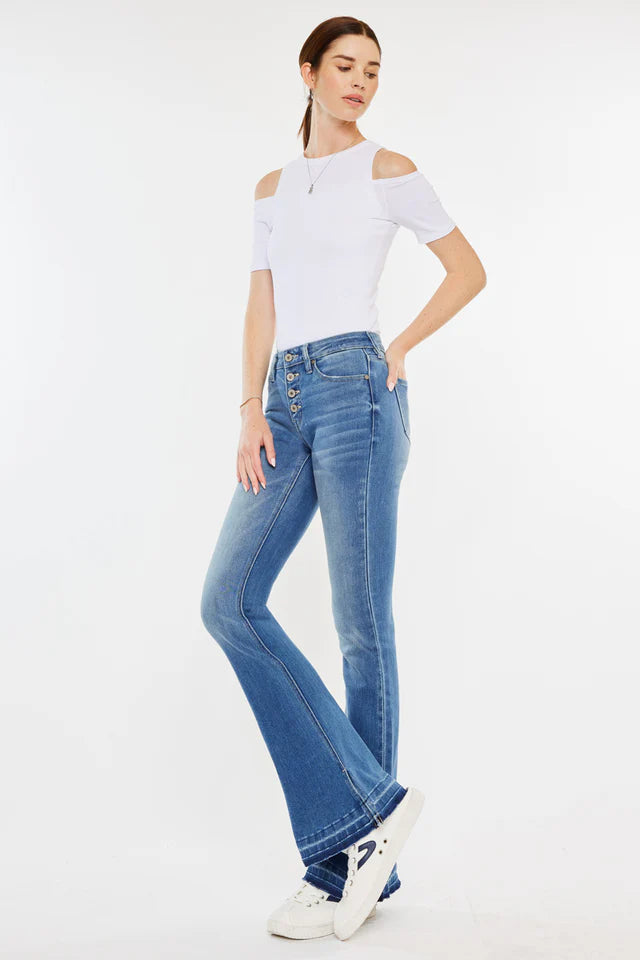 Lurice Mid Rise Flare Jeans