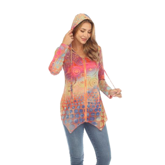 Kamana Zip Up Hooded Top