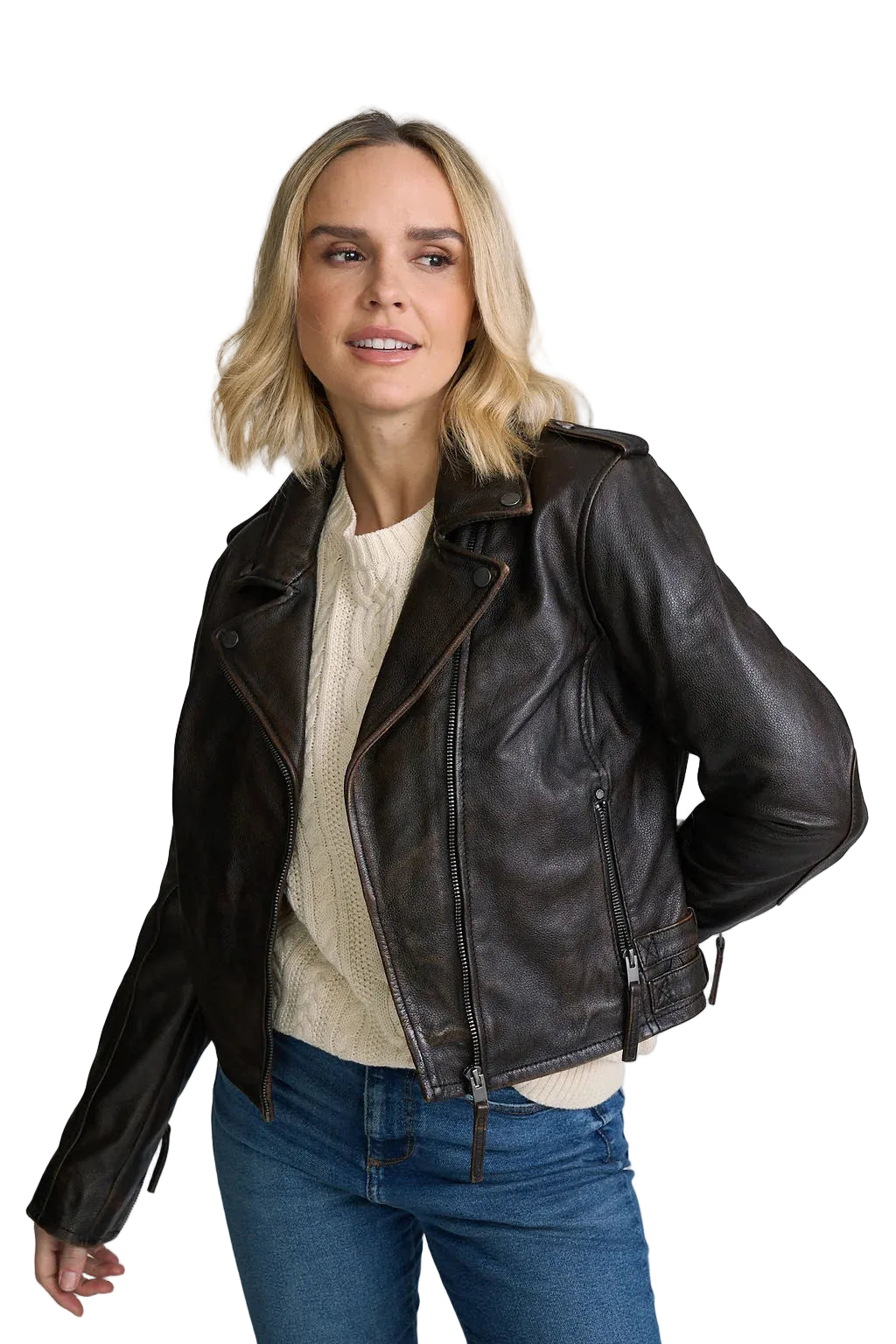 Katica RF Leather Jacket