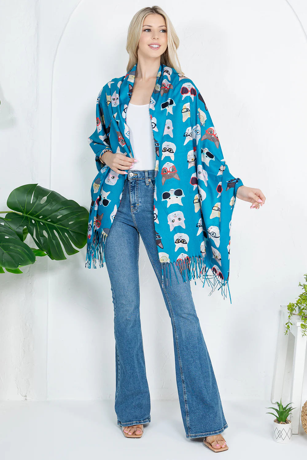 Scarf - Cool Cat Print