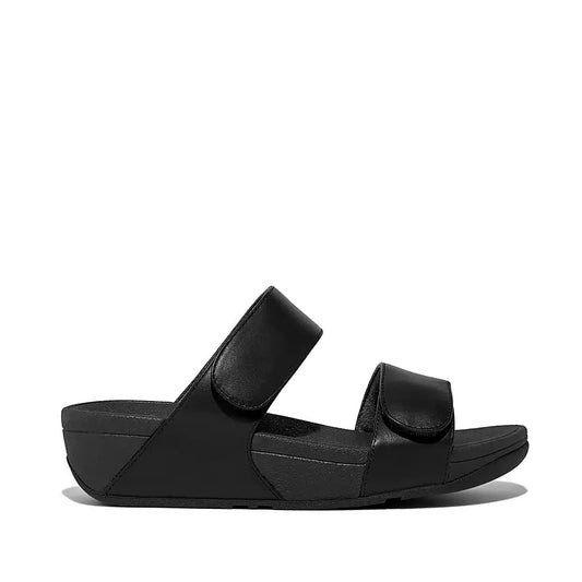 Lulu Adjustable Leather Slides