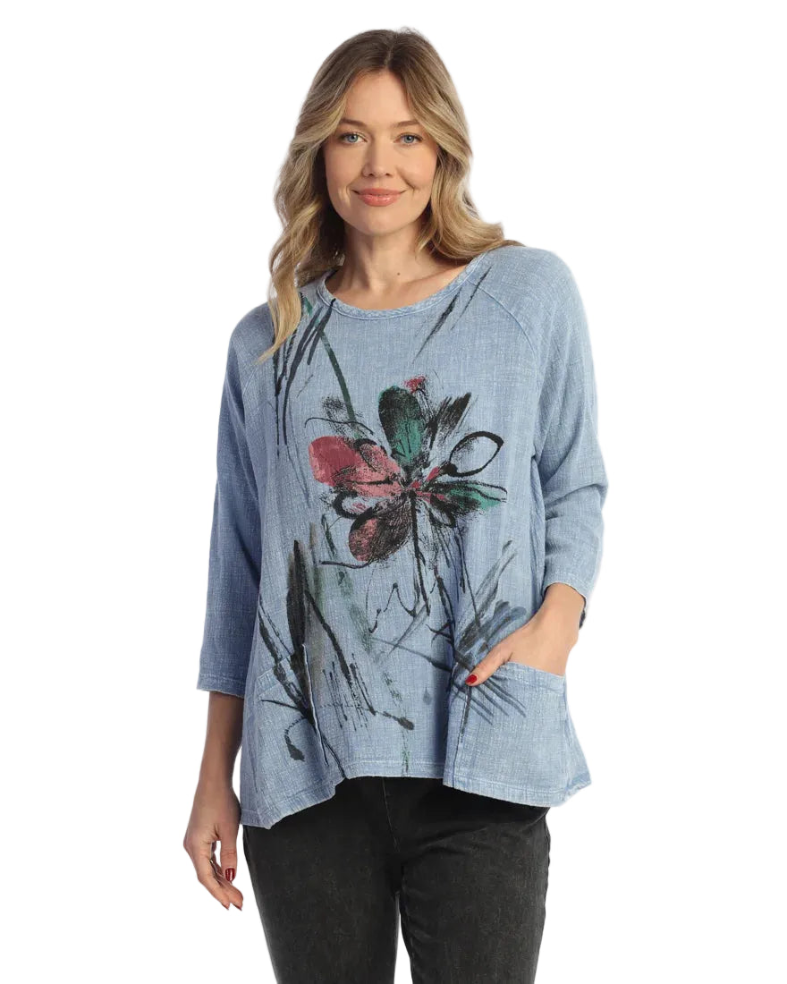 Tunic Top with Wave Pockets - Field Notes