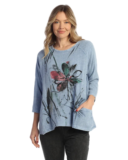 Tunic Top with Wave Pockets - Field Notes