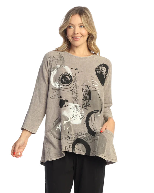 Tunic Top with Wave Pockets - Tempo