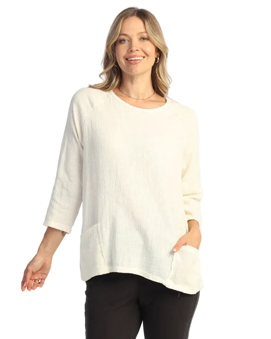 Tunic Top with Wave Pockets