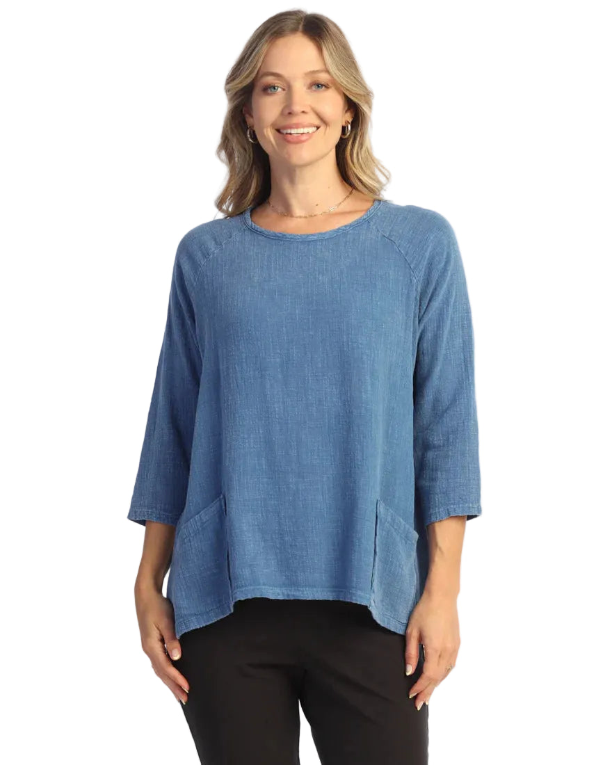 Tunic Top with Wave Pockets