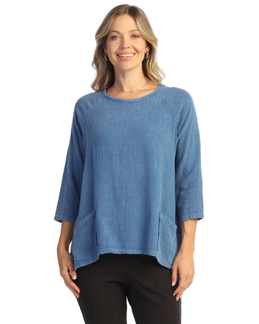 Tunic Top with Wave Pockets