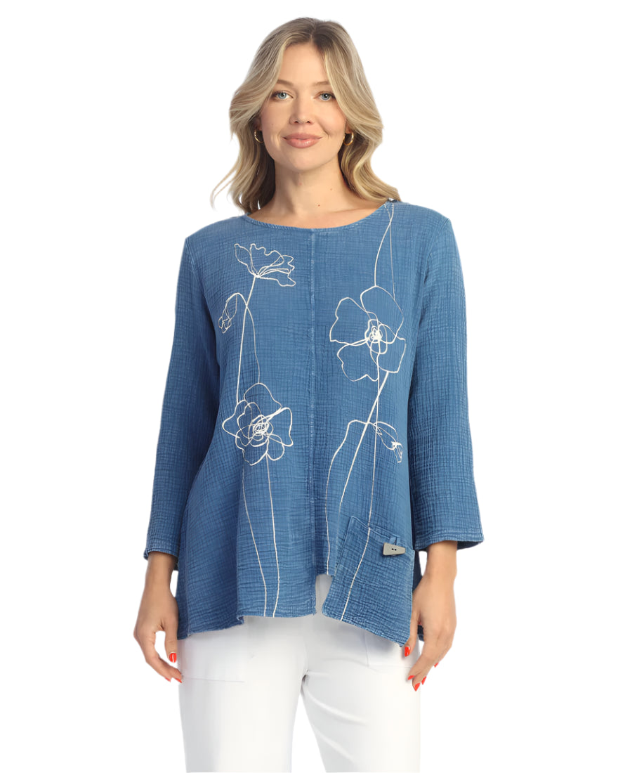Gauze Tunic with Pocket - Sketch