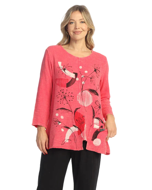 Gauze Tunic with Pocket - Eclectic