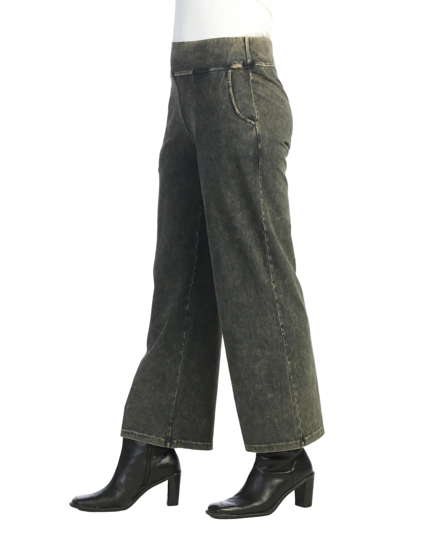 Mineral Washed Comfy Pants - Forest