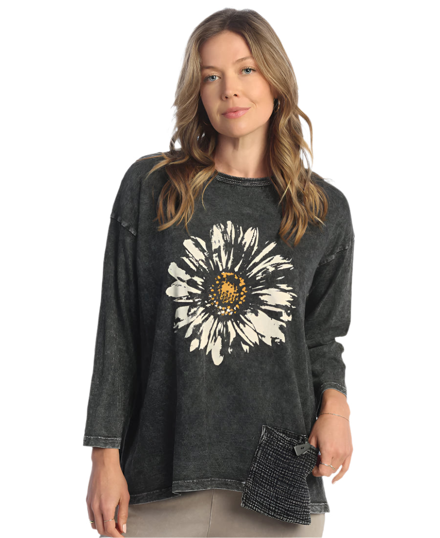C - Daisy Day 3/4" Sleeve Tunic Top