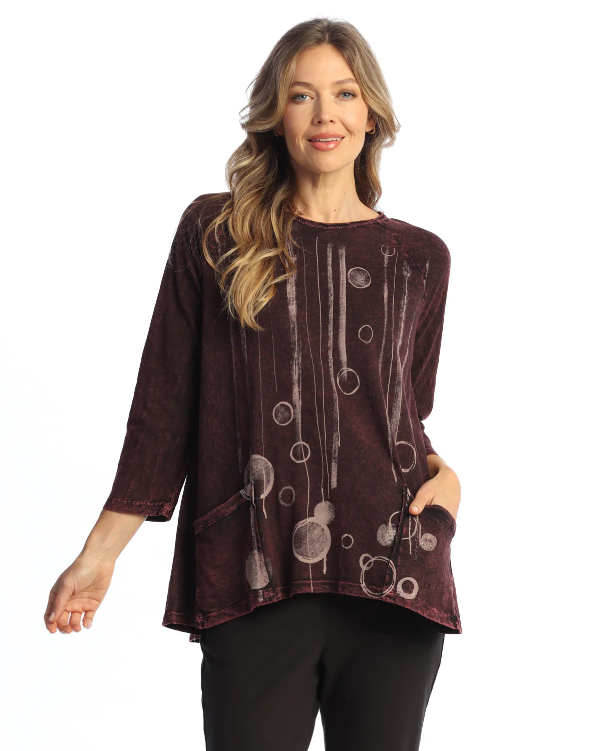 Patch Pockets Tunic Top - Oceana