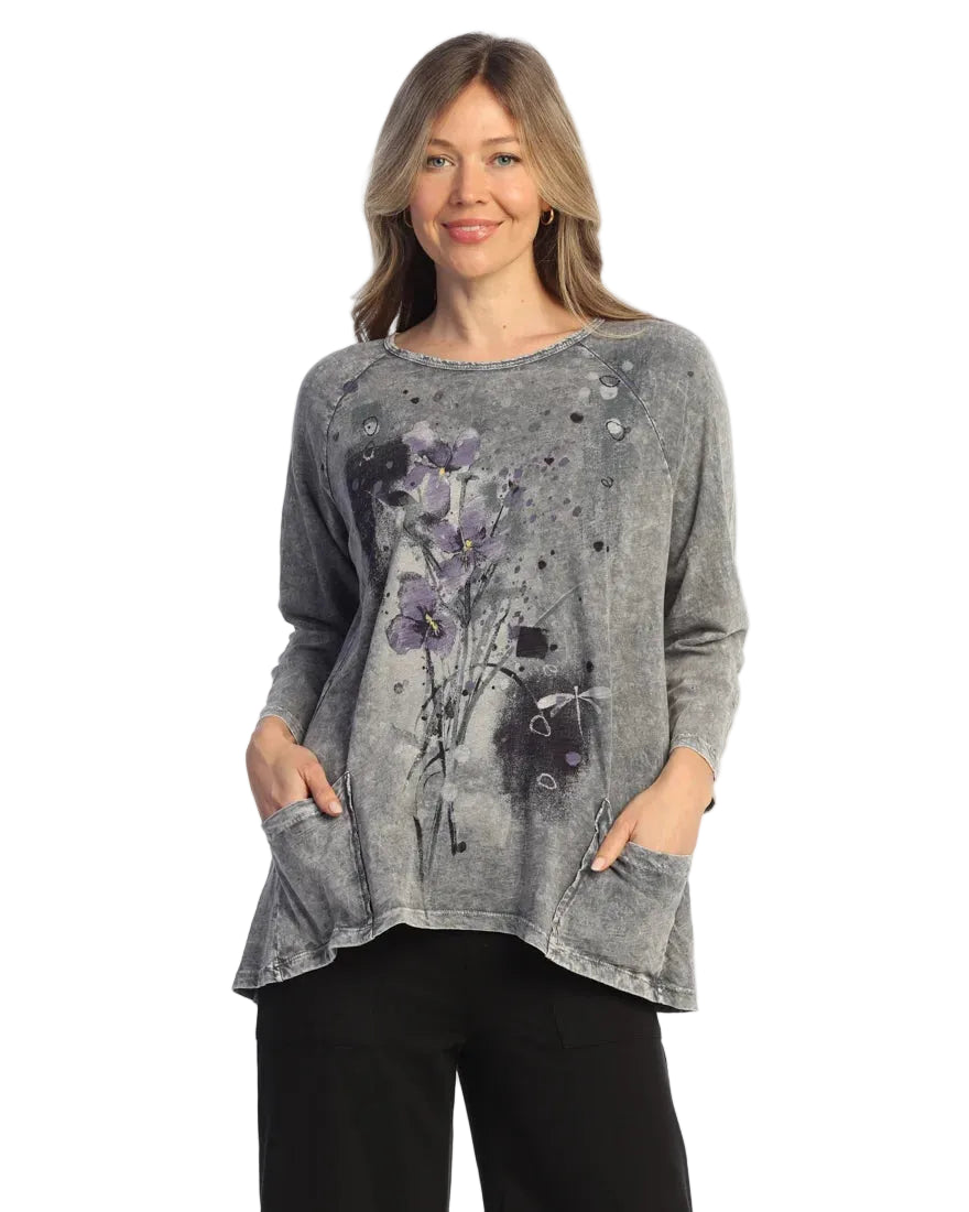 Patch Pockets Tunic Top - Allure