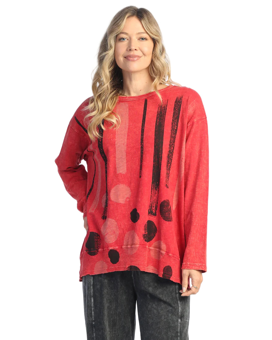 Mineral Washed Tunic Top - Drizzle