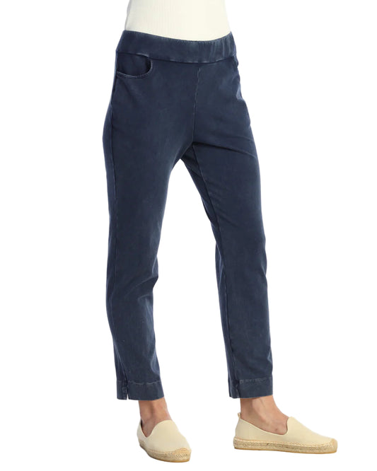 Slim Pants with Hem Detail