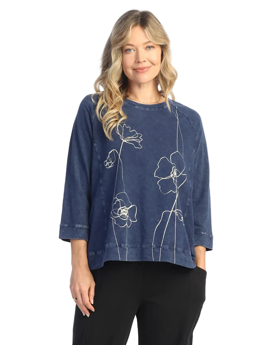 Mineral Wash French Terry Top - Sketch
