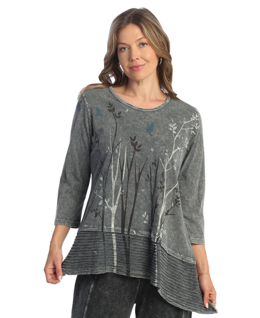 Mineral Washed Tunic Top - Sequoia