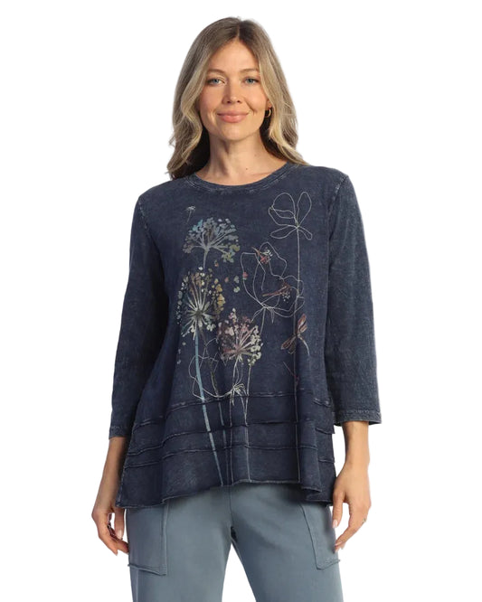 Cotton Slub with Contrast Tunic - Vignette