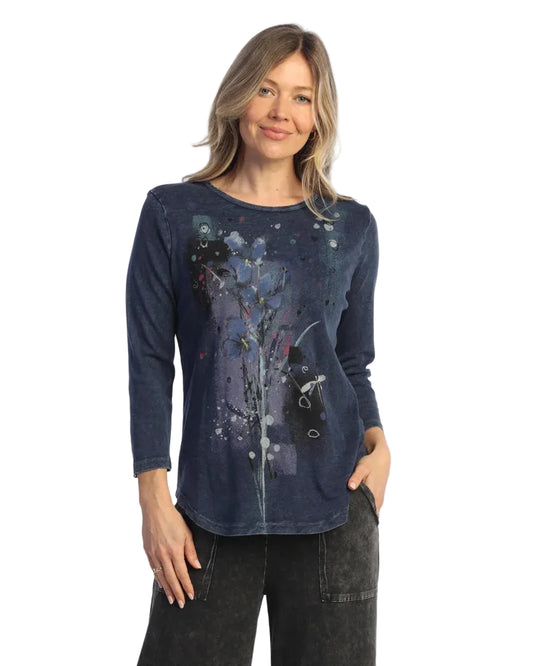 3/4 Sleeve Ribbed Tunic - Allure