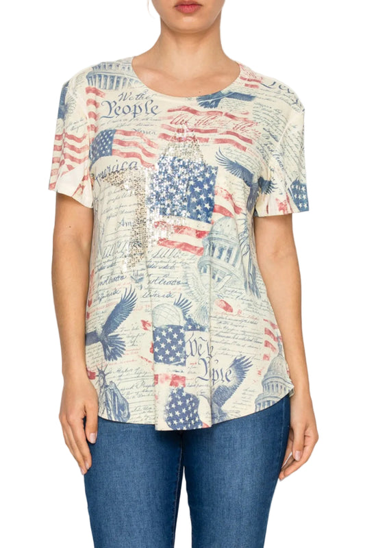 T-Shirt with Sequin Star