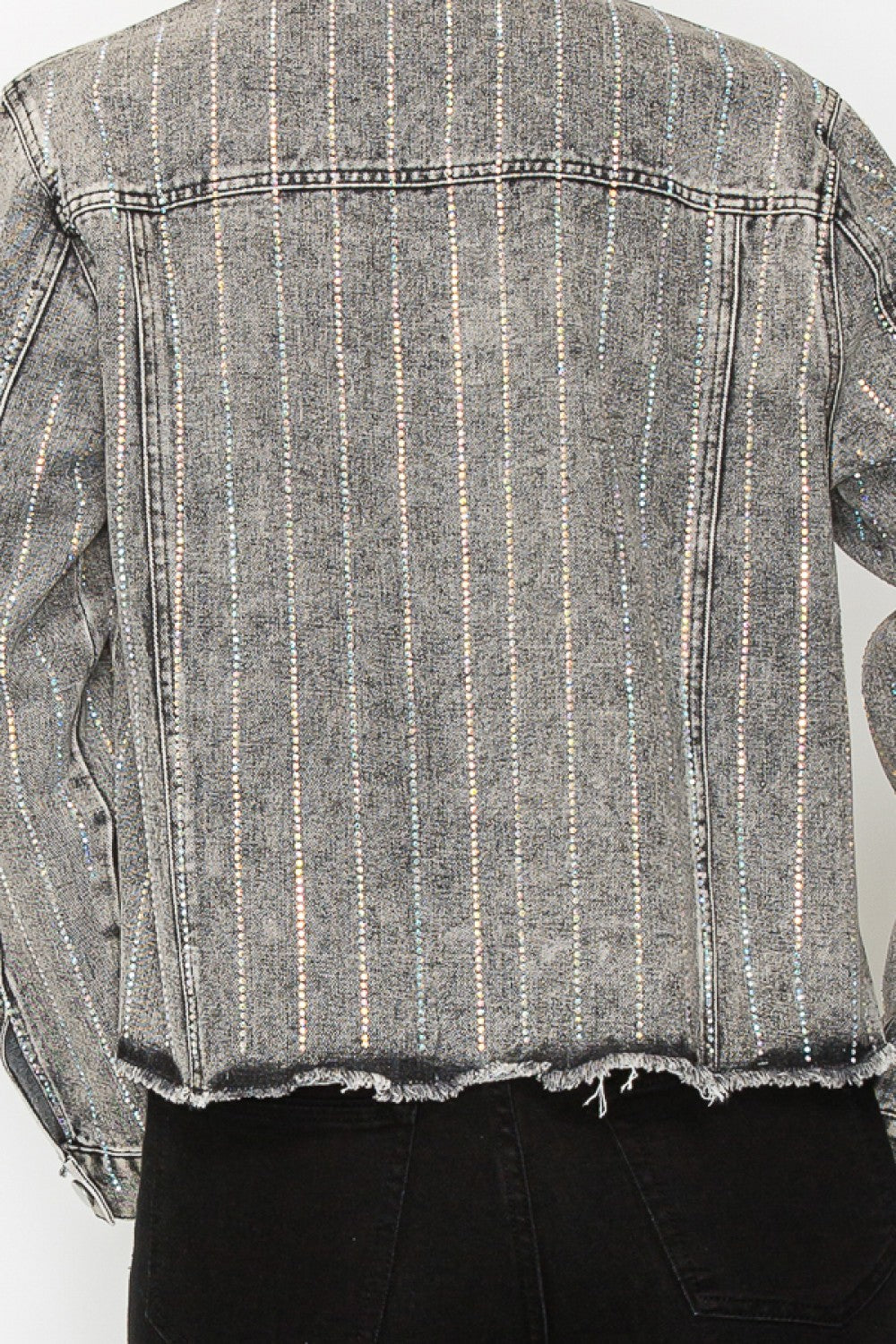 Denim Jacket with Stones