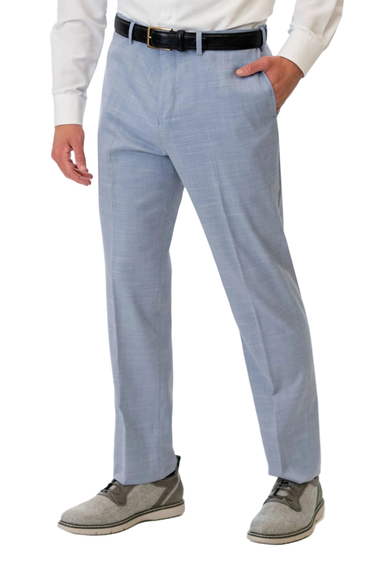 Oxford Blue Slim Fit Suit Pant by Couture 1910