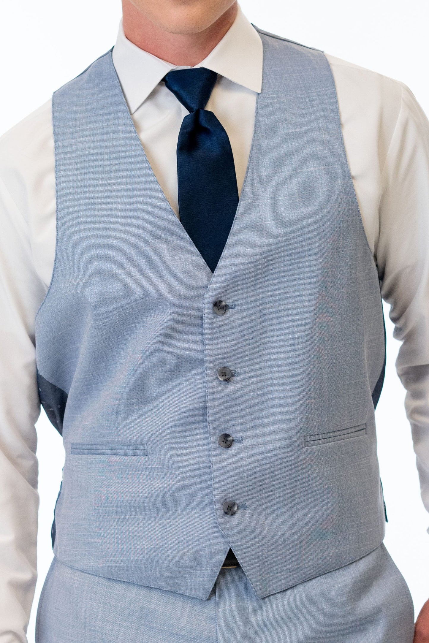 Oxford Blue Suit Vest by Couture 1910