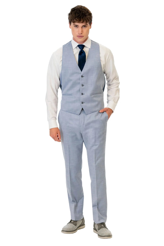 Oxford Blue Suit Vest by Couture 1910