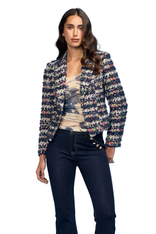 Confetti Boucle Open Jacket