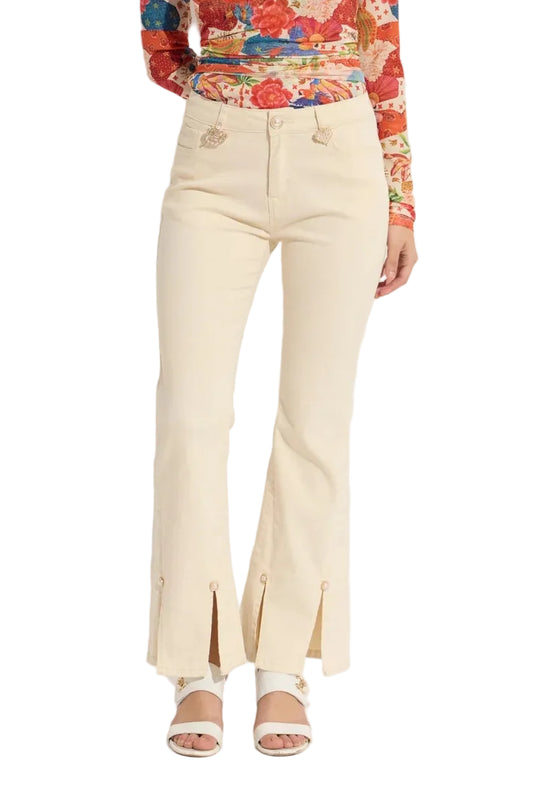 Crop Charm Pocket Carwash Bottom Jeans