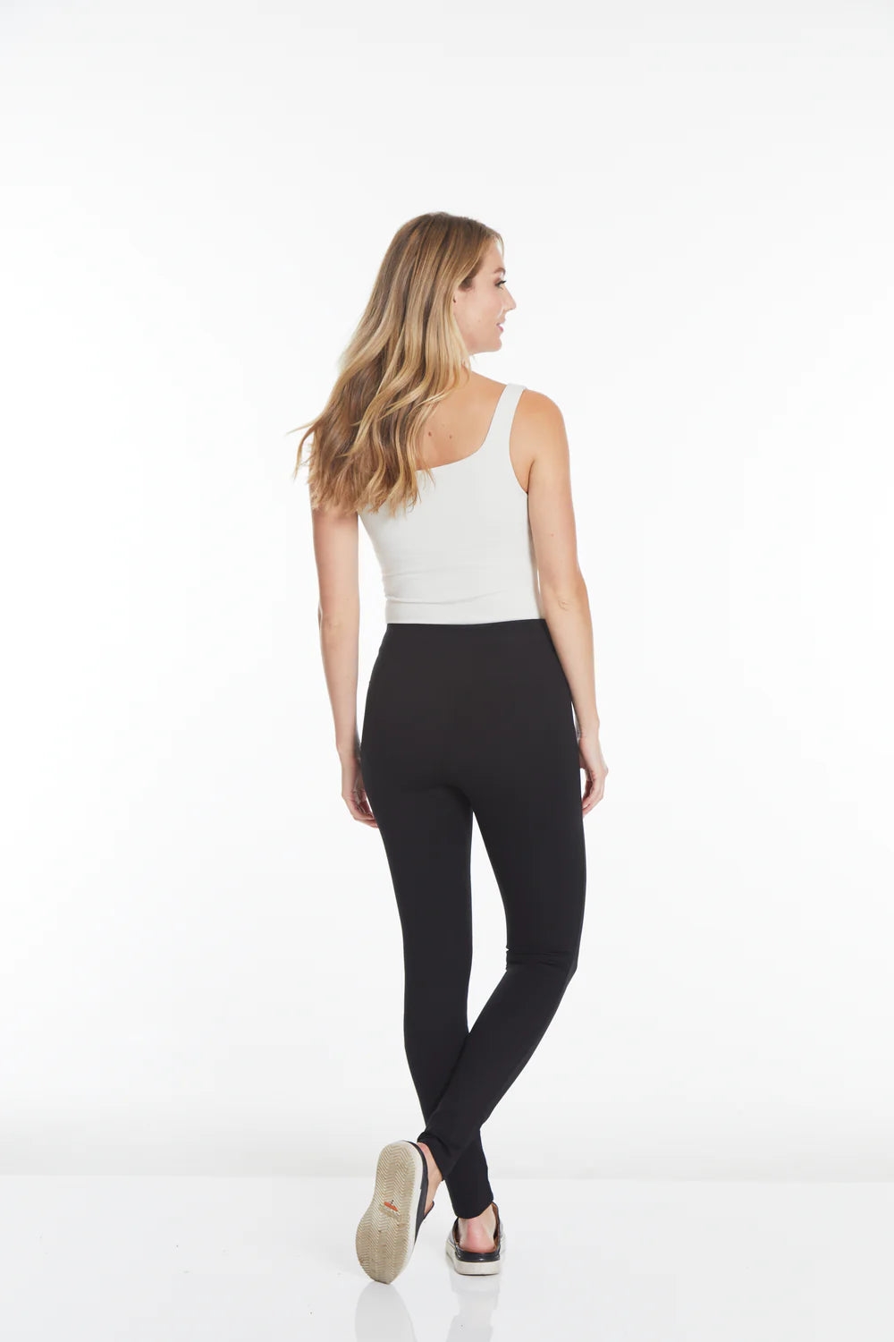 Wide Band Pull-On Ankle Legging