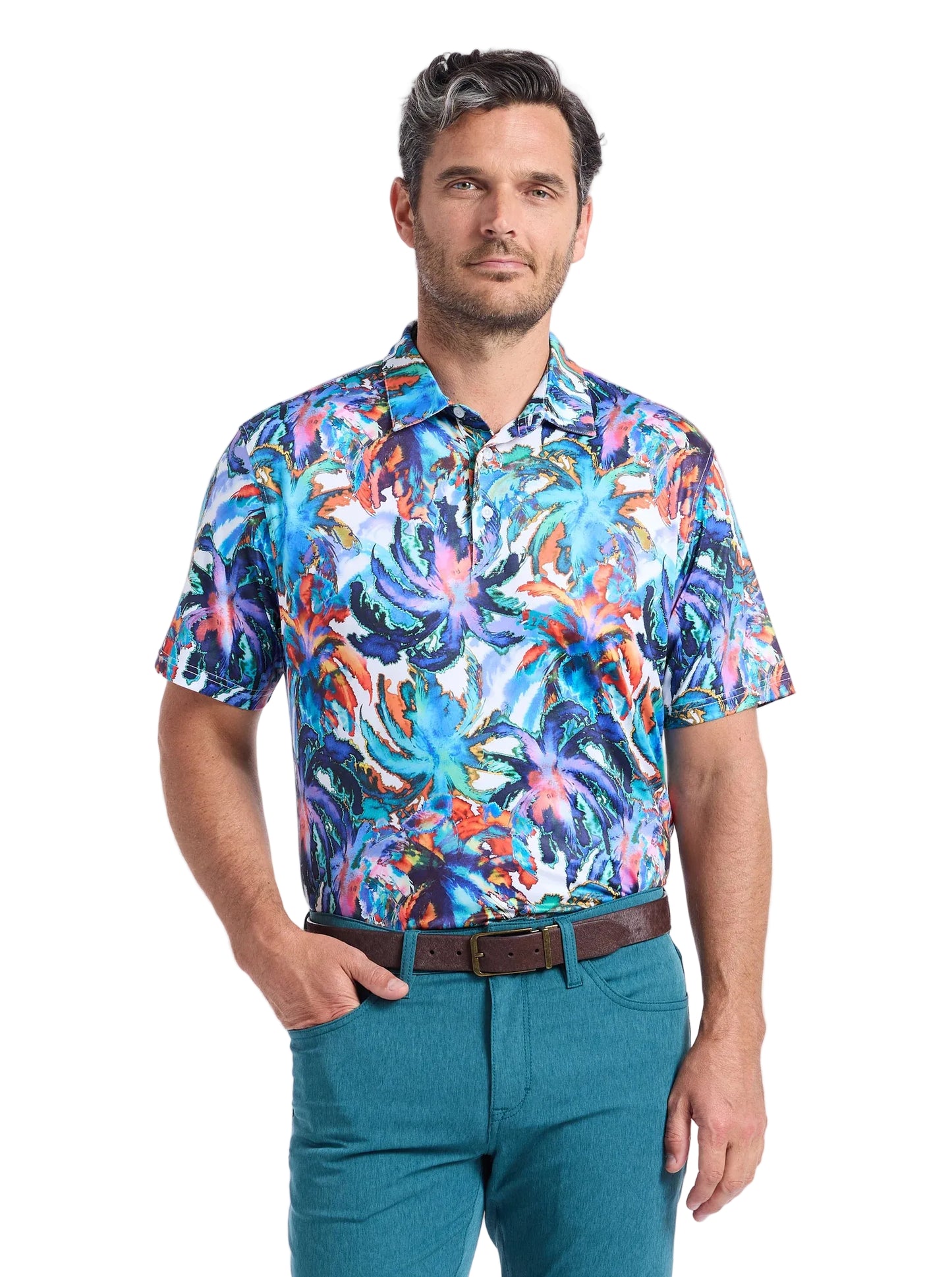 Electric Palms S/S Polo