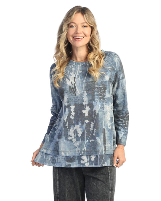 Fleece Raglan Sleeve Top - Mariposa