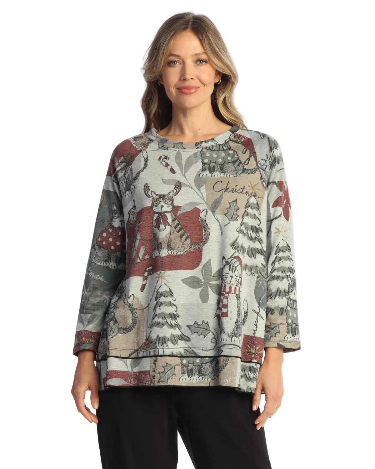 Fleece Raglan Sleeve Top - Starlight