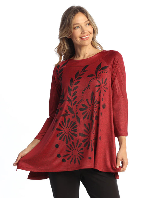 Silky Round Neck Tunic - Napoli