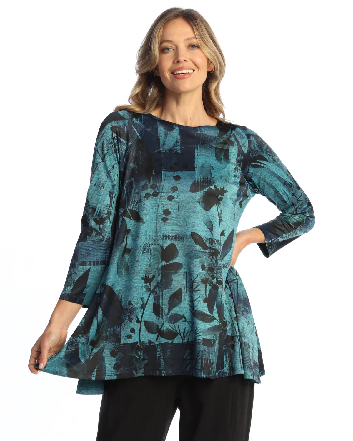 Silky Round Neck Tunic - Primrose