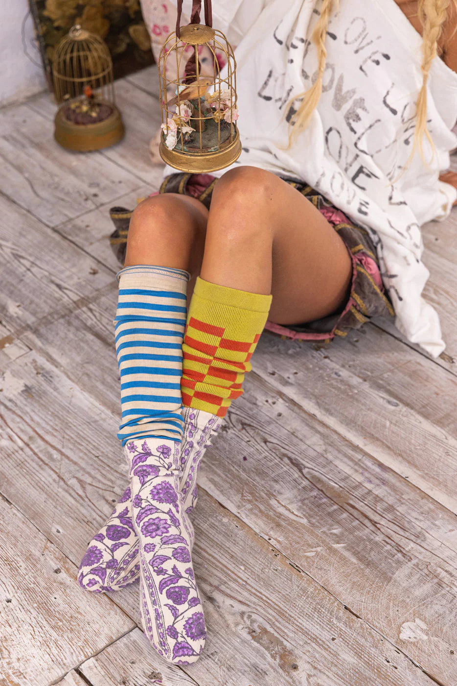 Blockprint MP Socks