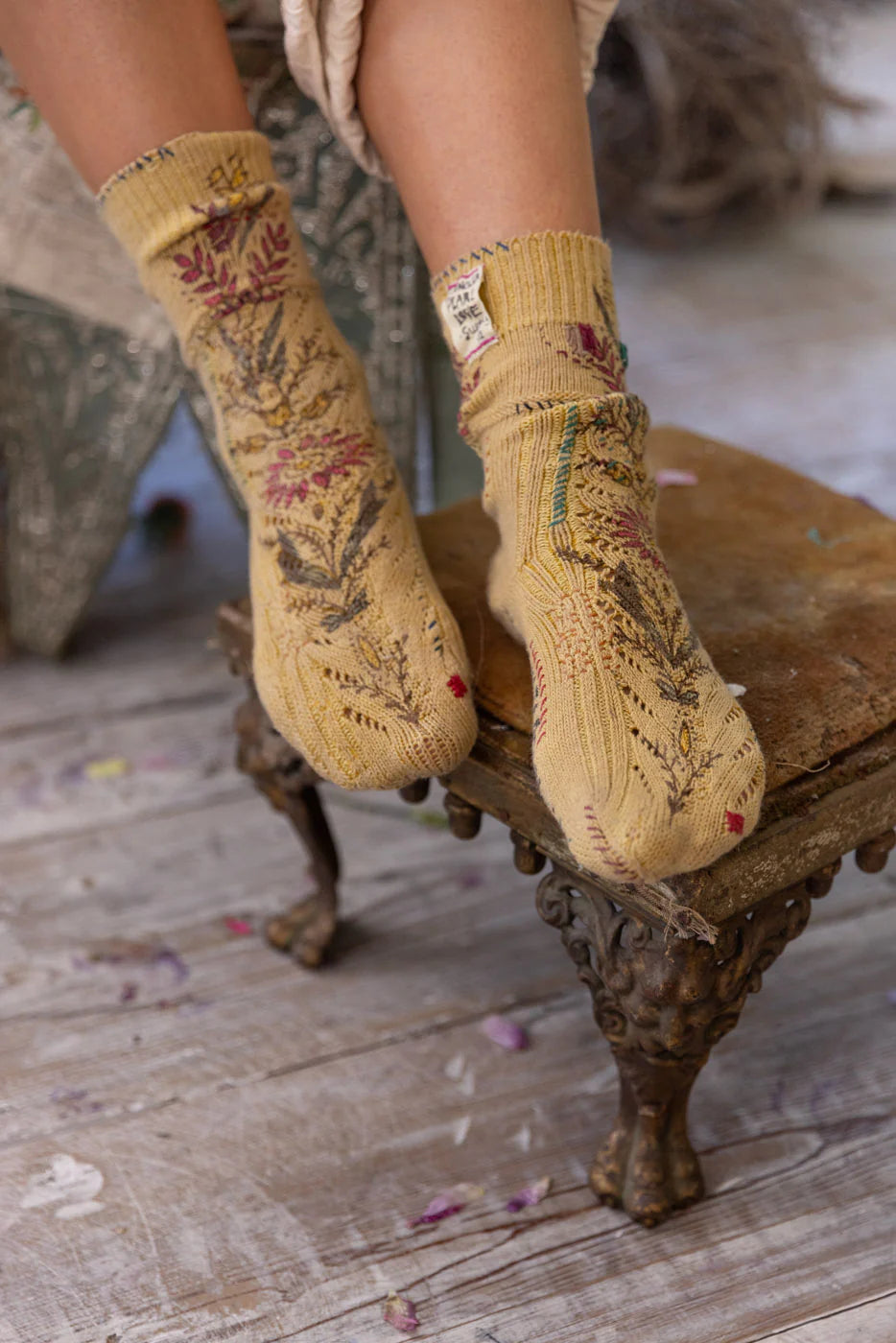 Floral Lil Dipper Socks