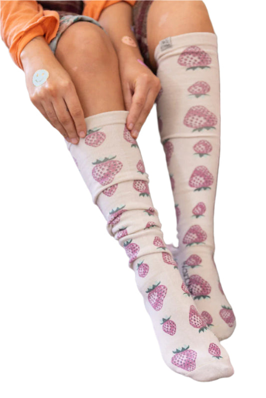 Strawberry OTK Socks