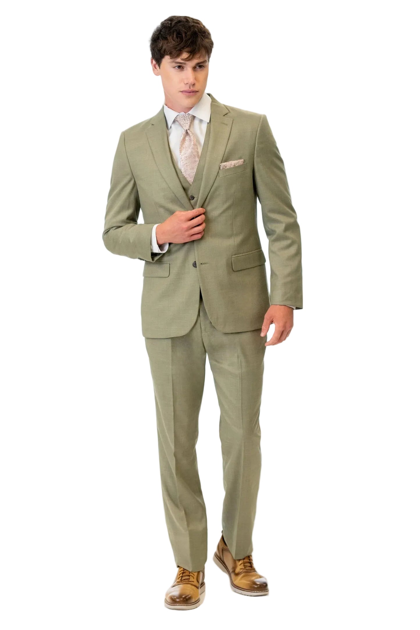 Sage Slim Fit Suit Coat by Couture 1910