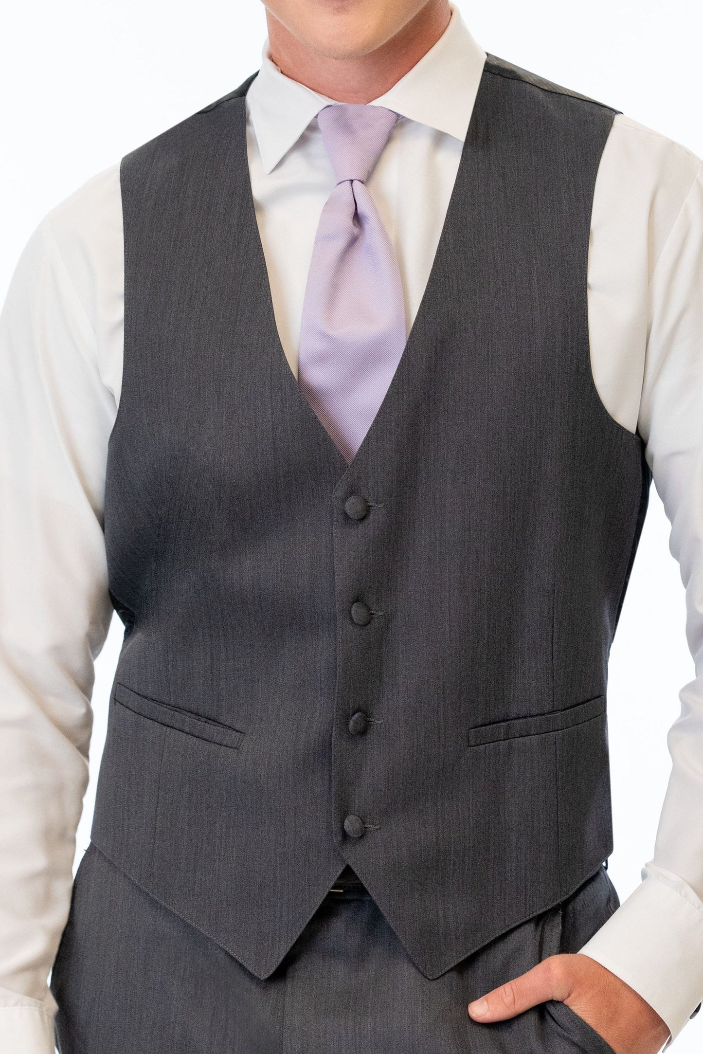 Steel Grey Sterling Suit Vest by Michael Kors